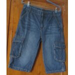 Pantacourt en jean la halle - taille 16 ans - ceinture  passants - fermeture par zip et bouton - 2 poches ...