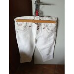 Pantacourt kaporal taille  plat 40 cm, 54% lin, 46% coton.