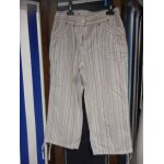 Pantacourt kiabi 38 blanc ray�