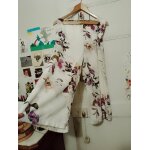 Pantacourt large blanc motifs colorés 40 l vero moda neuf. Pantacourt large blanc motifs colorés 40 l vero moda neuf.