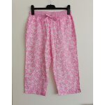 Pantacourt de pyjama a fleurs roses. bas de pyjama. etam. coton. taille 38