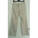 Pantalon beige ray�. revers. promod. coton. taille 38