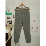 Pantalon a carreaux noirs / blancs 34 xs zara.