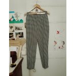 Pantalon  carreaux noirs / blancs 34 xs zara.