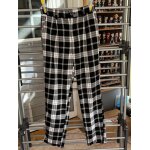 Pantalon  carreaux noir et blanc taille 12 ans - kiabi