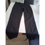 Pantalon droit noir  ; t - 38 ; bleu bonheur femme