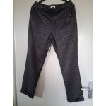 Pantalon droit  ; promod ; a carreaux noir et gris  ; t - 40 ; femme