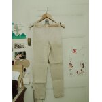 Pantalon en faux cuir beige 32 xxs zara.