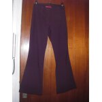 Pantalon femme jennyfer taille 38, coloris bordeaux ( prune ), fermeture zippe = crochet, grands passants ...