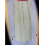 Pantalon femme kiabi lin t44 blanc