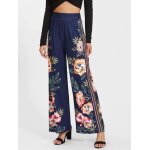 Pantalons floral rayure taille:l (40 / 42)