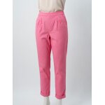 Pantalon fluide rouge et blanc � pinces et 2 poches taille 38 la halle