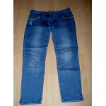 Pantalon type jean bleu clair petit motif noeud papillon jaune sur poches orchestra taille 14 ans