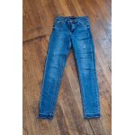 Pantalon en jean bleu jennyfer taille 34 xs slim Pantalon en jean bleu jennyfer taille 34 xs slim