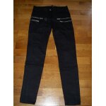 Pantalon jean coupe slim couleur noire jennyfer modèle avec fermetures Éclairs sur jambe taille 16 ans ... Pantalon jean coupe slim couleur noire jennyfer modèle avec fermetures Éclairs sur jambe taille 16 ans ...