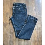 Pantalon en jean guess bleu brut zippé dans le bas Pantalon en jean guess bleu brut zippé dans le bas