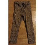 Pantalon jean kiabi taille 6 ans marron  motifs tches lopard panthre tbe