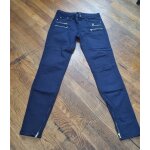 Pantalon jean slim zippé zara bleu marine taille 38 m Pantalon jean slim zippé zara bleu marine taille 38 m