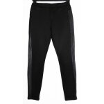 Pantalon noir � bandes lat�rales. tregging. tissaia. taille 40