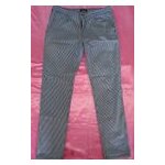 Pantalon ray bleu marine et blanc