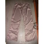 Pantalon satin beige fonc taille s 36 / 38 hetm
