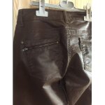 Pantalon skaï marron etam jeans. taille 36 Pantalon skaï marron etam jeans. taille 36