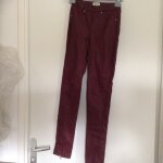 Pantalon skinny en ska bordeaux bershka