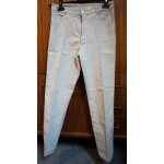 Pantalon taille 40 - fines rayures bleu ciel / blanc