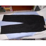 Pantalon toile de coton noir effet  patte de chat  discret t3 (40 / 42)