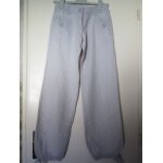 Pantalon toile gris clair cache cache