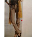 Pantalon velours stretch beige