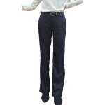 Pantalon zara basic noir fines rayures