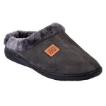 Pantoufle homme suedine mbs02103 gris - 44