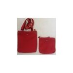 Paquetage - sac À bandoulière rouge avec 1 pochette intérieure Paquetage - sac À bandoulière rouge avec 1 pochette intérieure