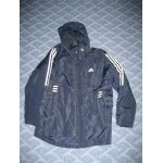 Parka adidas mi longue t38 / 40 bleu marine avec capuche