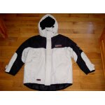 Parka blouson doubl avec capuche amovible beige et noir kiabi kids nky wear taille 10 ans