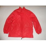 Parka pvc rouge blanche porte