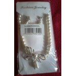 Parure de bijoux perle blanc nacré fashion jewelry Parure de bijoux perle blanc nacré fashion jewelry