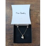 Parure pierre cardin pendentif sur cha�ne plaqu�e or et boucles d'oreilles � clou plaqu�e or, v�ritables ...