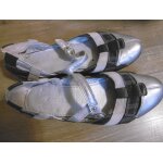 Pataugas ballerines argent et noir t 40