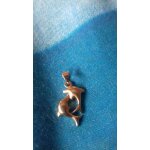 Pendentif dauphin plaqu or