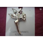 Pendentif fe clochette argent & oxyde de zirconium