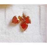 Pendentif in�s de la fressange coeurs roses avec �l�ments swarovski �tat neuf