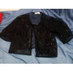 Petit bolero noir perles h&m taille 10 - 12 ans . . Petit bolero noir perles h&m taille 10 - 12 ans . .