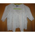 Petit gilet d'été À manches courtes blanc - taille 38 - 50% coton / 50% acrylique - modèle decade de ... Petit gilet d'été À manches courtes blanc - taille 38 - 50% coton / 50% acrylique - modèle decade de ...
