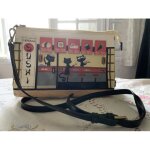 Petit sac  ; vendula london  ; en bandouli�re avec son porte monnaie assorti pochette de rangement