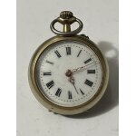 Petite montre � gousset du d�but du si�cle en argent plaqu� or vermeil