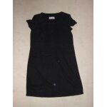 Neuve petite robe noire tissu boutonne esprit - taille 40