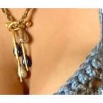 Pierre cardin ? broche pendentif - design sculptural space age ? france, fin ann�es 70 ? pi�ce rare transforma ...