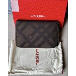 Pochette porte - documents lancel ? neuve, cuir & toile, avec �tui d?origine